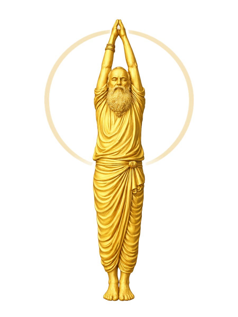 DrJi in Urdhva Hastāsana